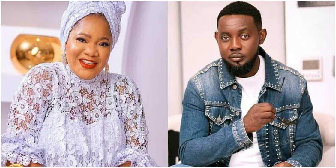 Toyin Abraham and comedian AY Toyin Abraham and comedian AY
