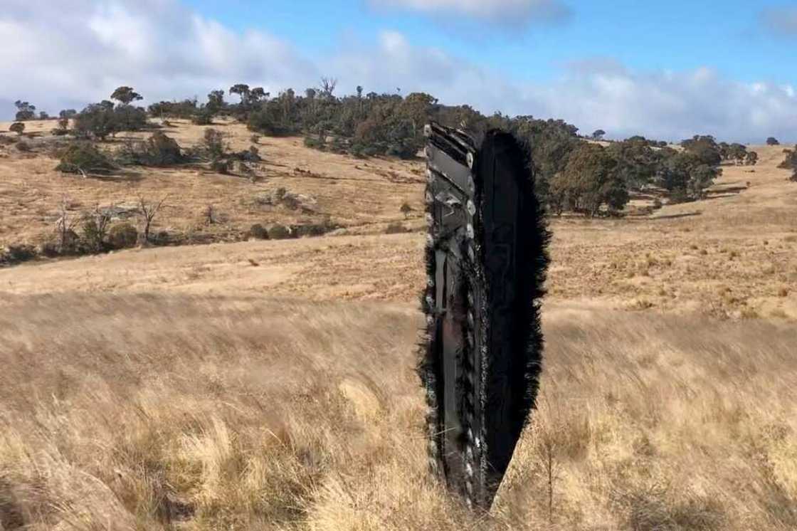 Tucker said the piece was part of a trunk jettisoned by the earlier Crew-1 capsule when it re-entered Earth's atmosphere in 2021 Tucker said the piece was part of a trunk jettisoned by the earlier Crew-1 capsule when it re-entered Earth's atmosphere in 2021