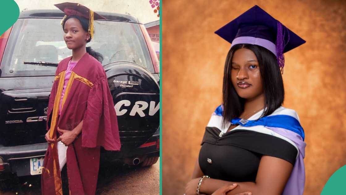 Nigerian lady graduates from school.