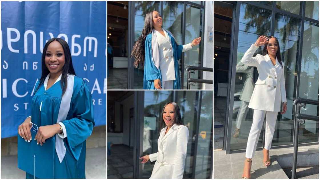 Adanna Akobundu dressed well on her graduation day. Adanna Akobundu dressed well on her graduation day.