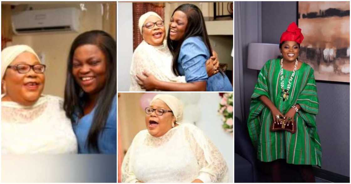 Photos of Funke Akindele and her mum Photos of Funke Akindele and her mum