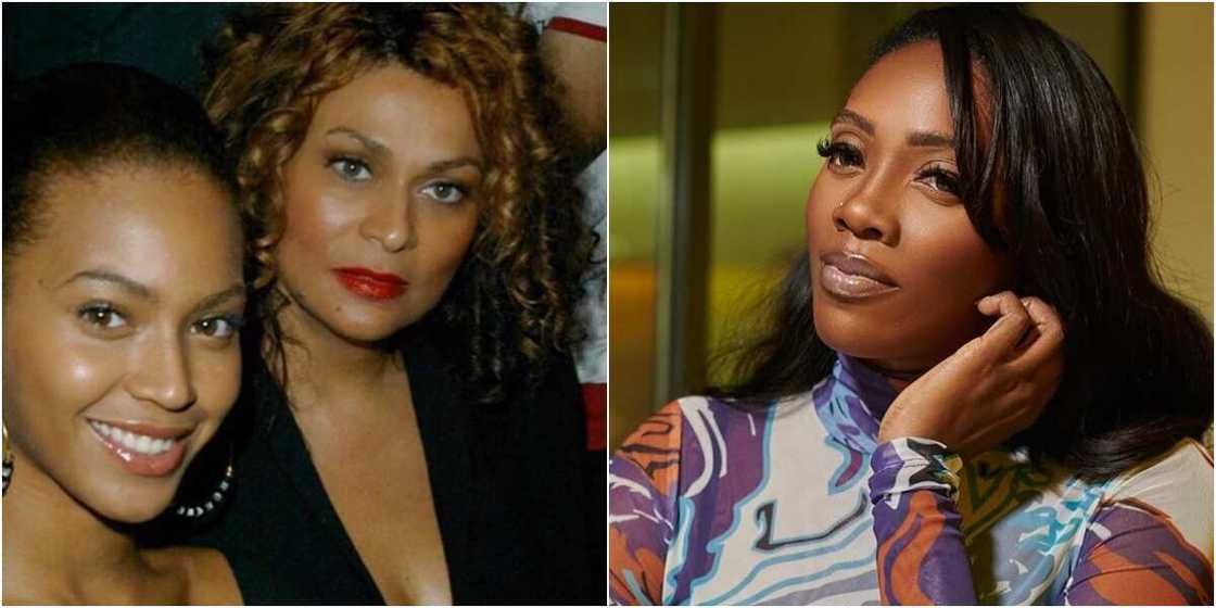 Beyonce, mother and Tiwa Savage Beyonce, mother and Tiwa Savage