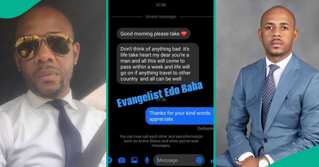 Man displays text lady sent him because she thought he is Baltasar Engonga Man displays text lady sent him because she thought he is Baltasar Engonga