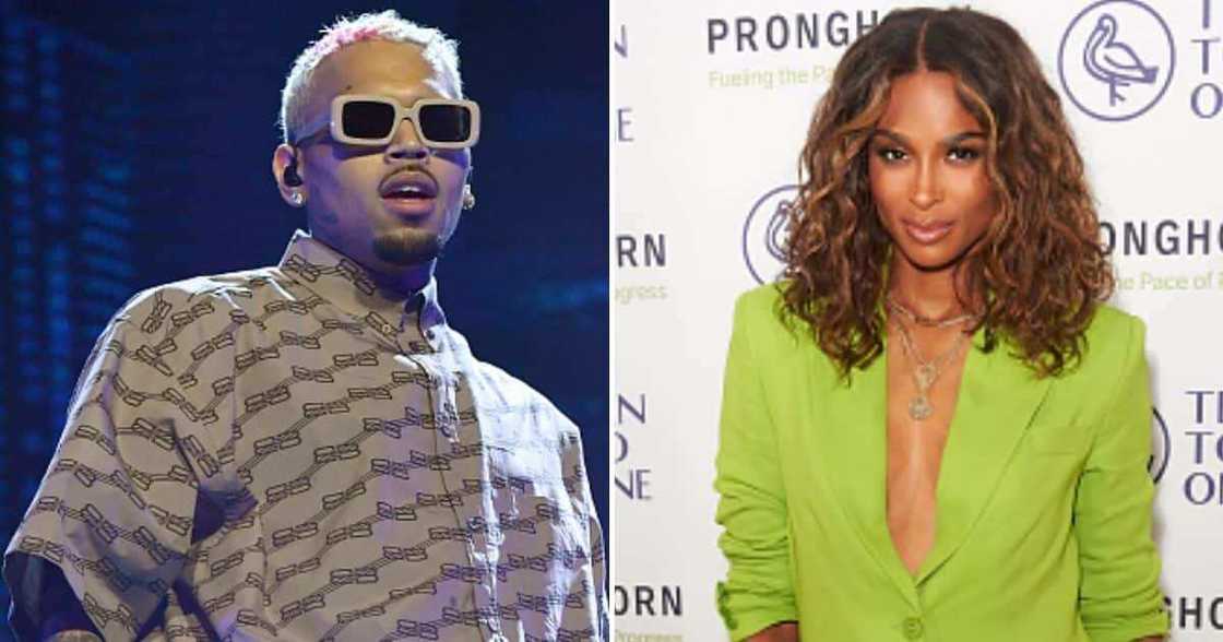 Chris Brown and Ciara