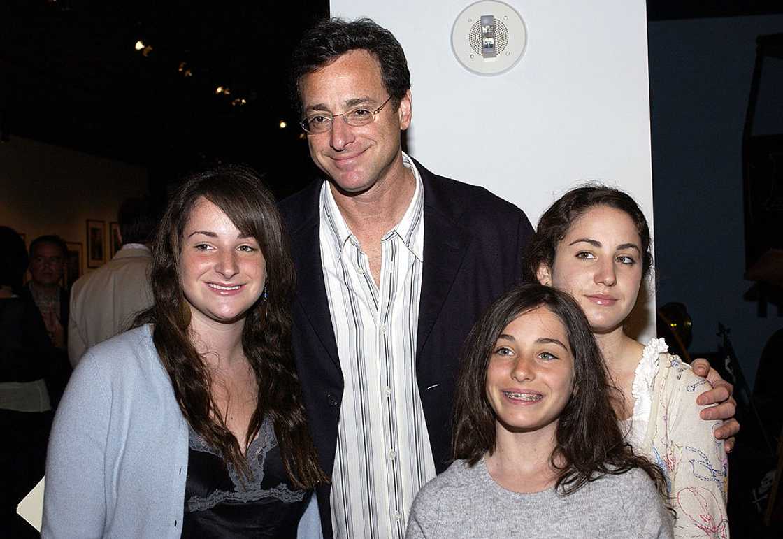 Bob Saget and his daughters Lara, Aubrey and Jennie, arrive at the Golden Dads Awards ceremony in 2005 Bob Saget and his daughters Lara, Aubrey and Jennie, arrive at the Golden Dads Awards ceremony in 2005