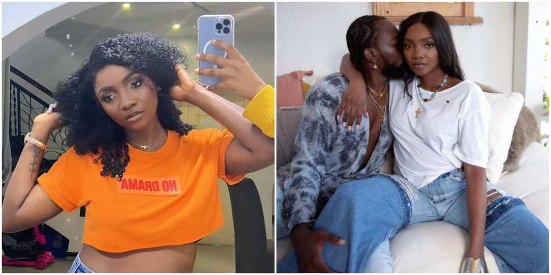 Simi in hot clothes, Simi with husband Adekunle Gold