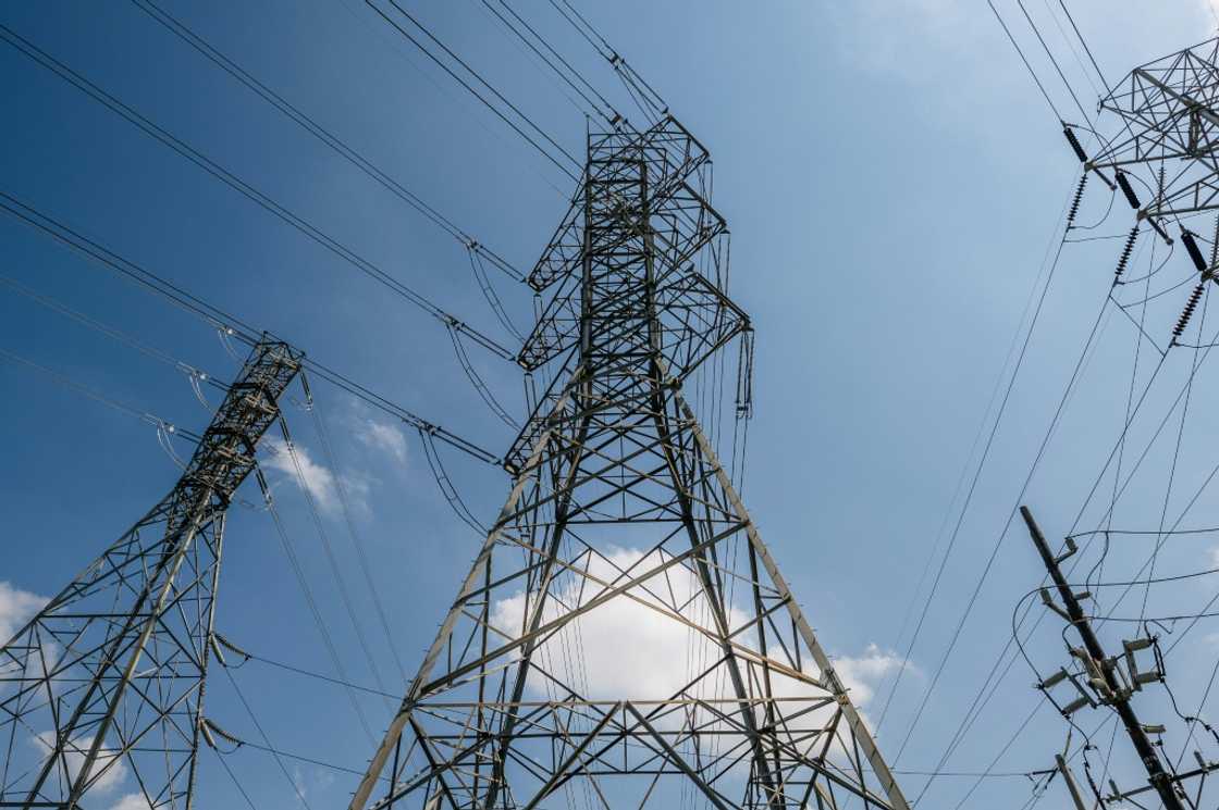 Electricity transmission towers are seen in Houston, Texas Electricity transmission towers are seen in Houston, Texas