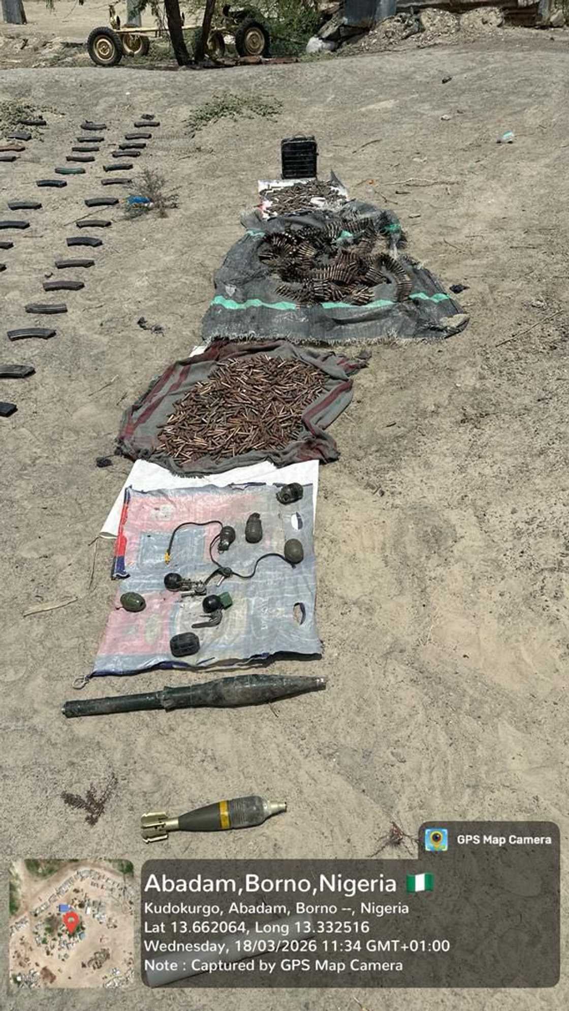 Makaman da sojoji suka kwato a Borno Makaman da sojoji suka kwato a Borno