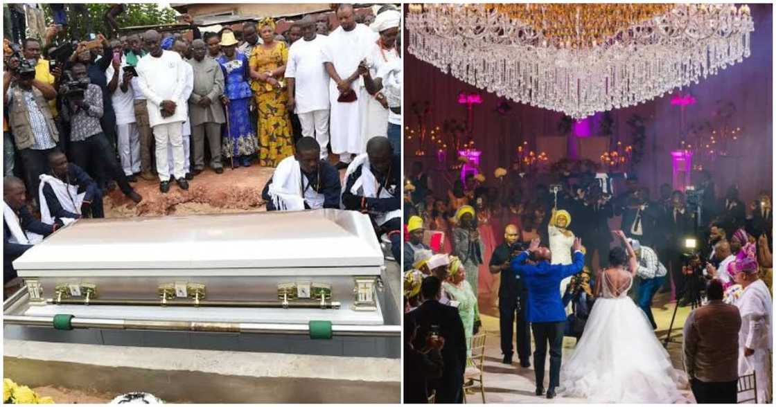 Wrong date, Nigerian lady and her hubby, wedding venue, burial venue