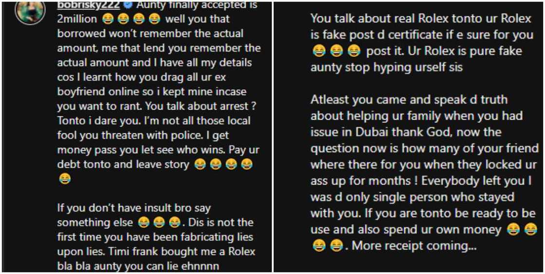 Bobrisky comes for Tonto Dikeh Bobrisky comes for Tonto Dikeh