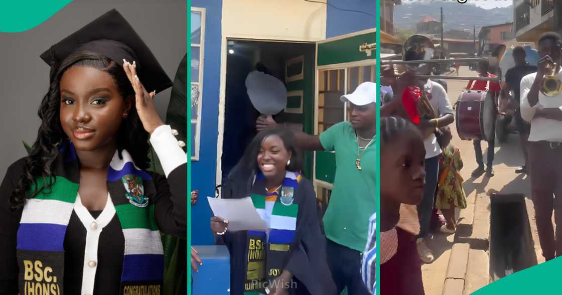 Lady bags first class at 21, her mum welcomes her home in grand fashion Lady bags first class at 21, her mum welcomes her home in grand fashion