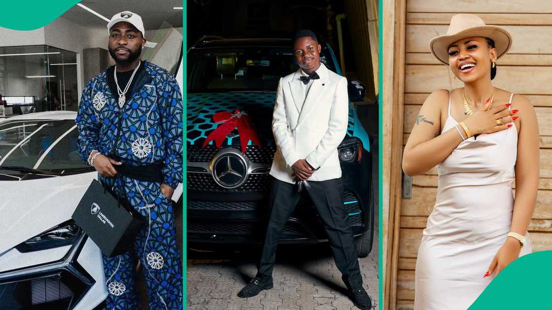 Nigerian celebrities splurge in 2025 as Davido, Kizz Daniel, Mercy Eke, Regina Daniels, Peller and others acquire luxury cars, mansions, and foreign homes despite economic hardship.
