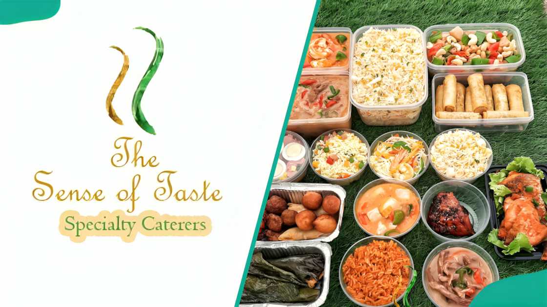 The Sense of Taste - Ikeja logo and different foods The Sense of Taste - Ikeja logo and different foods