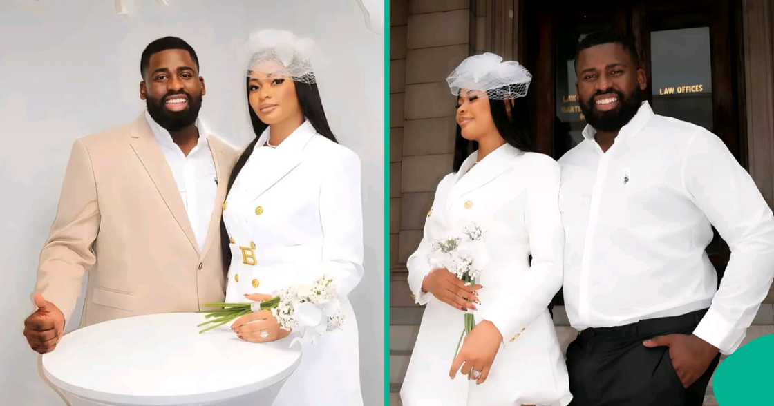 Lady marries in US within 90 days of arrival, video goes viral. Lady marries in US within 90 days of arrival, video goes viral.