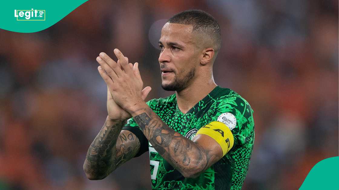 William Troost-Ekong, Super Eagles, Nigeria, Stade Olympique de Alassane Ouatarra, Abidjan, AFCON 2023, Ivory Coast. William Troost-Ekong, Super Eagles, Nigeria, Stade Olympique de Alassane Ouatarra, Abidjan, AFCON 2023, Ivory Coast.
