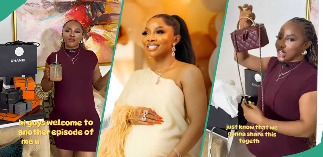 Toke Makinwa welcomes baby in luxury style with jaw Toke Makinwa welcomes baby in luxury style with jaw