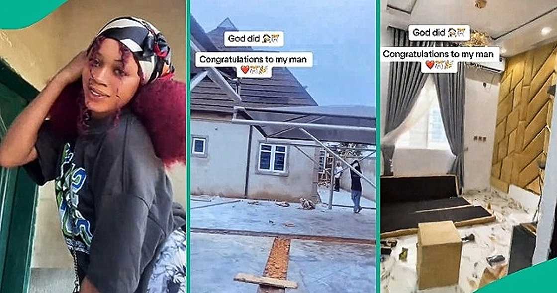 Lady shows off husband's new house Lady shows off husband's new house