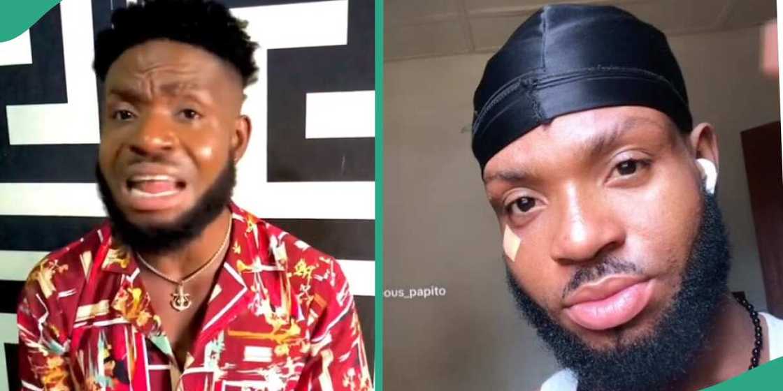 Cute guy warns people not to take videos of him. Cute guy warns people not to take videos of him.