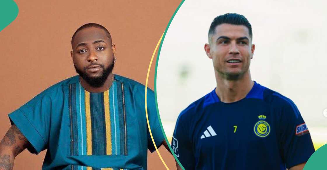 Davido taunted with Cristiano Ronaldo Davido taunted with Cristiano Ronaldo