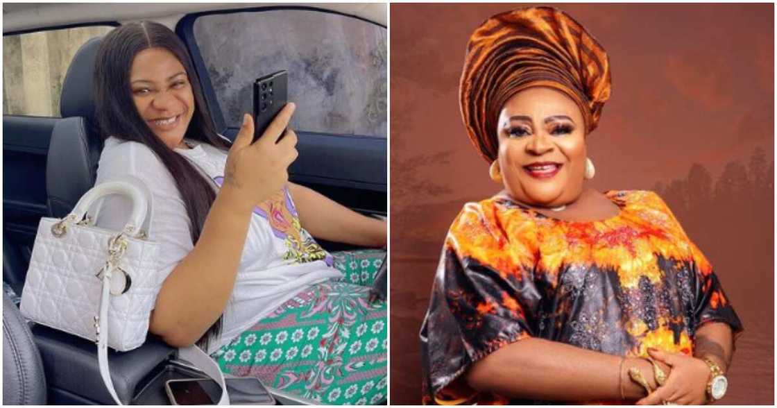 Actress Nkechi Blessing and late mum Actress Nkechi Blessing and late mum