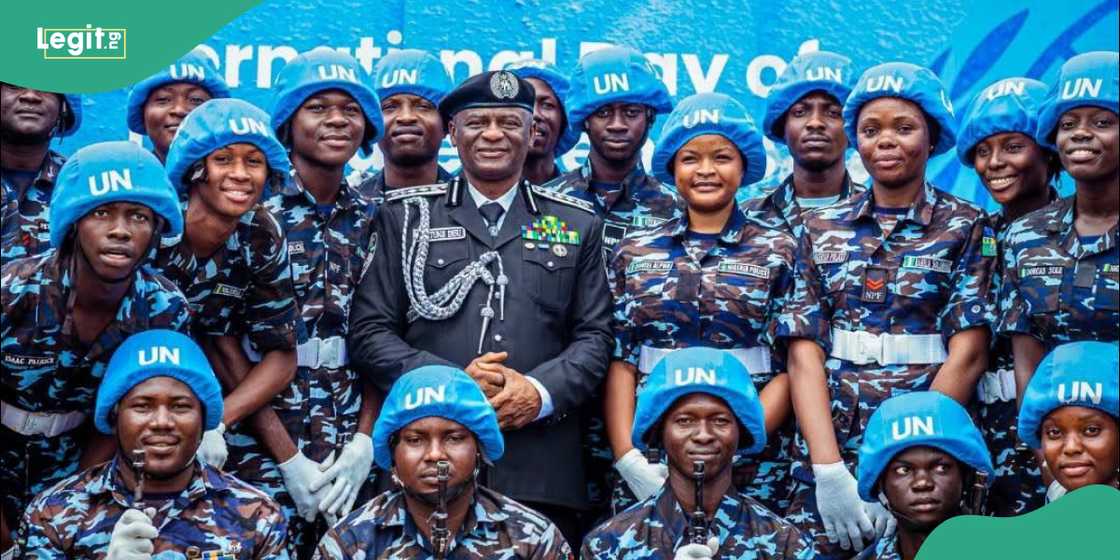 Nigeria Police Force at UN program. Nigeria Police Force at UN program.