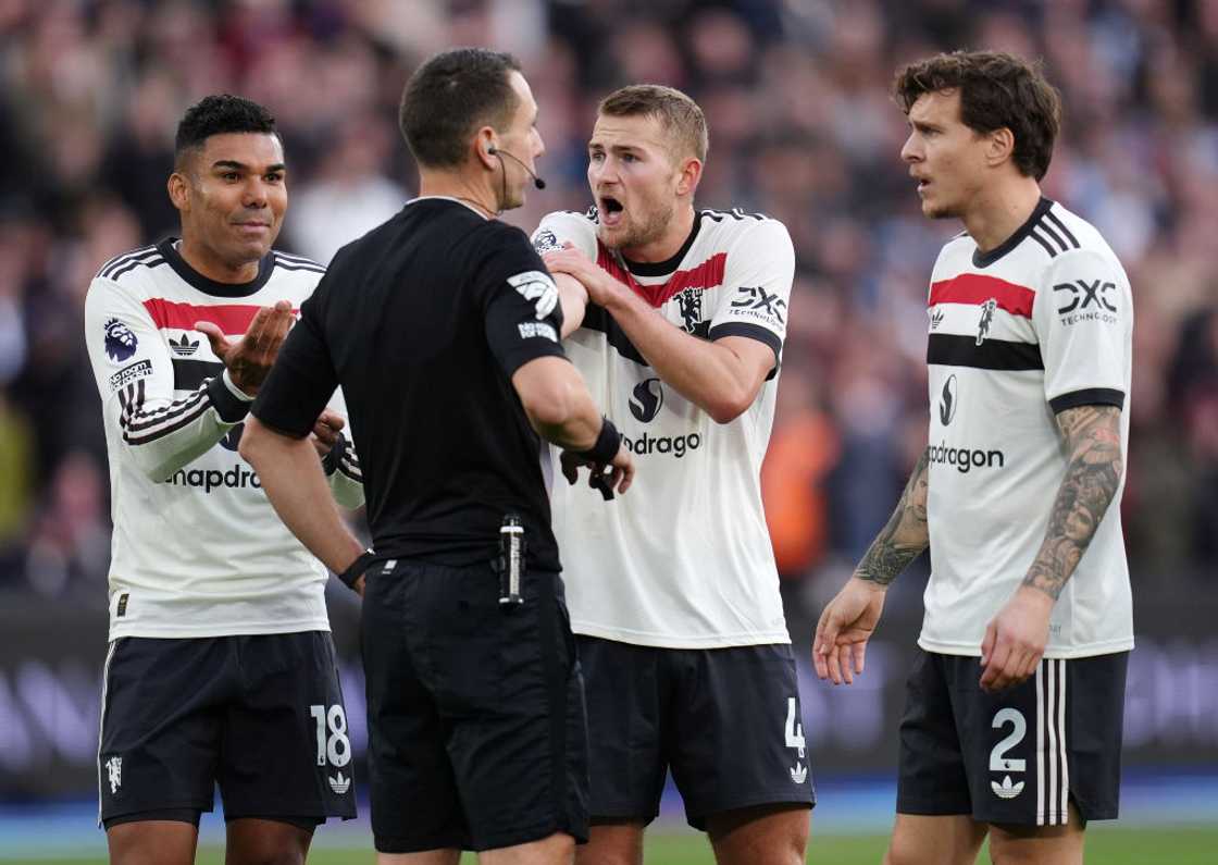 Matthijs De Ligt, Erik ten Hag, Manchester United vs West Ham Matthijs De Ligt, Erik ten Hag, Manchester United vs West Ham