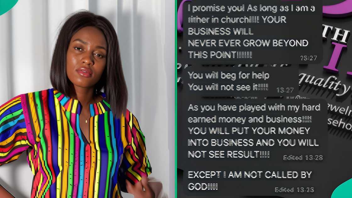 An online vendor shows how her customer cursed her An online vendor shows how her customer cursed her