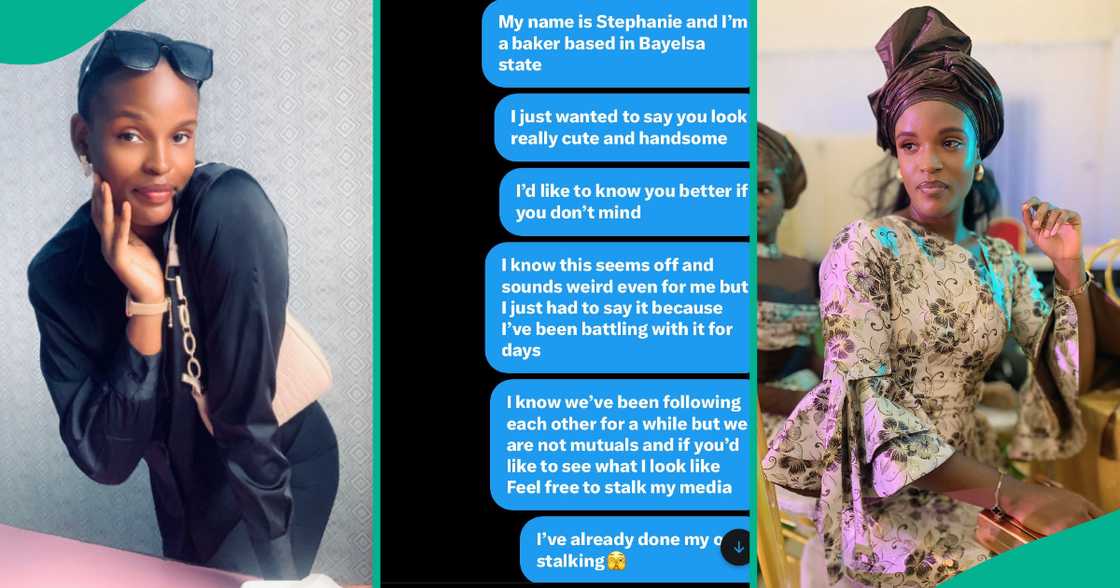 Lady cries out, shows reply she got after shooting her shot at man