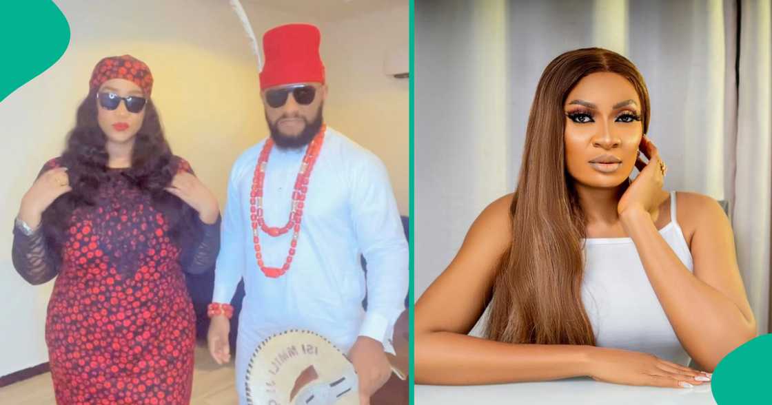 Yul Edochie shares fun video of him and Judy Austin. Yul Edochie shares fun video of him and Judy Austin.