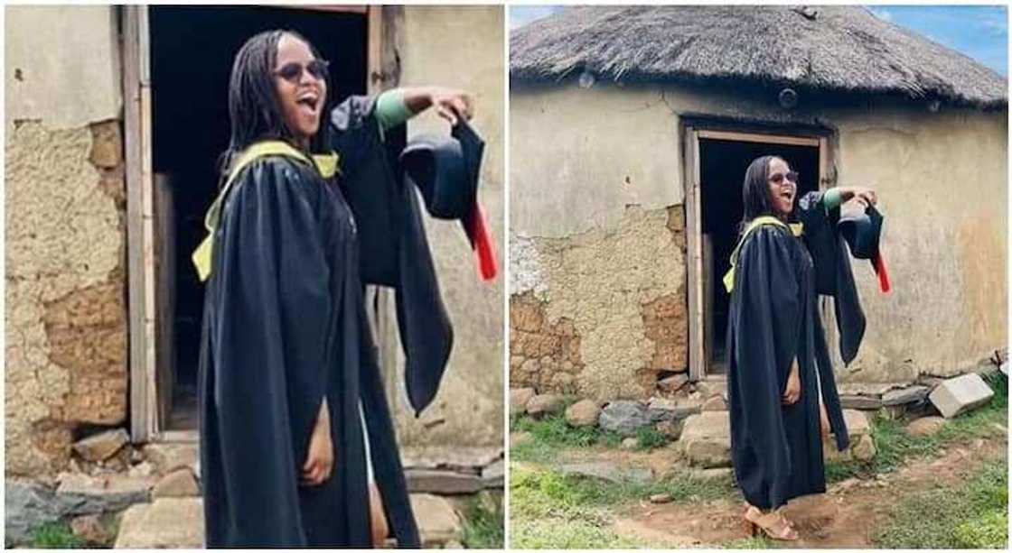 Mai digiri ta sha alwashin rushewa da sake gina gidansu Mai digiri ta sha alwashin rushewa da sake gina gidansu