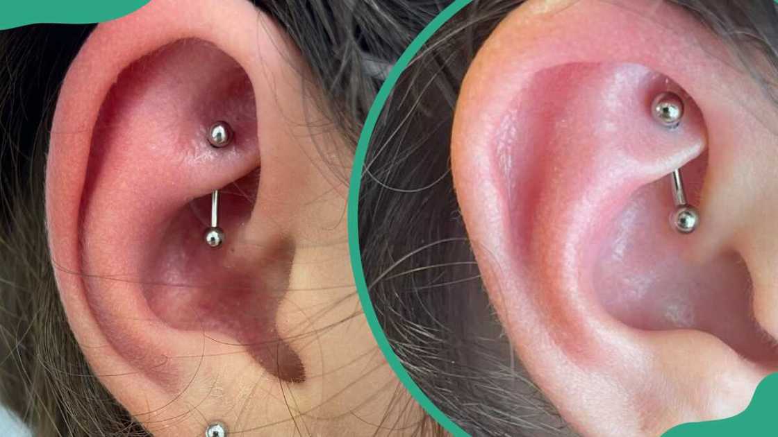 Rook piercings