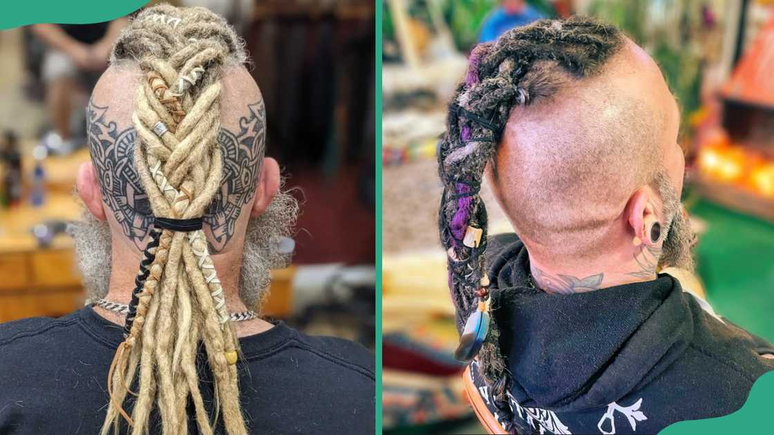 Dreaded Viking braids ideas.