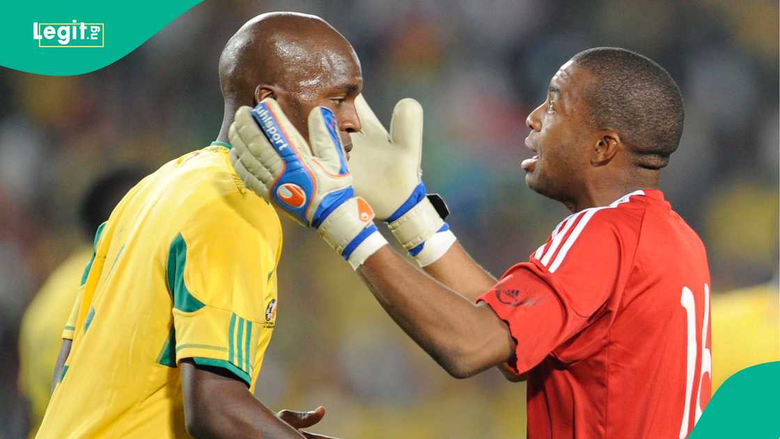 Morgan Gould, Itumeleng Khune, South Africa, Egypt, Johannesburg, AFCON 2012 qualifier Morgan Gould, Itumeleng Khune, South Africa, Egypt, Johannesburg, AFCON 2012 qualifier