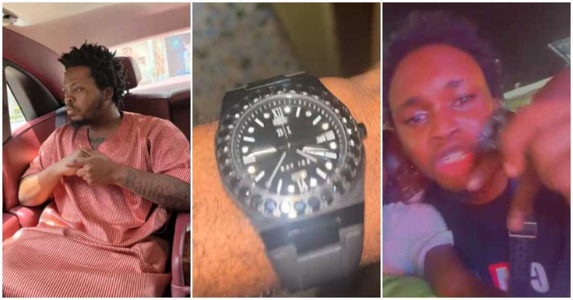 Olamide and his fan Olamide and his fan