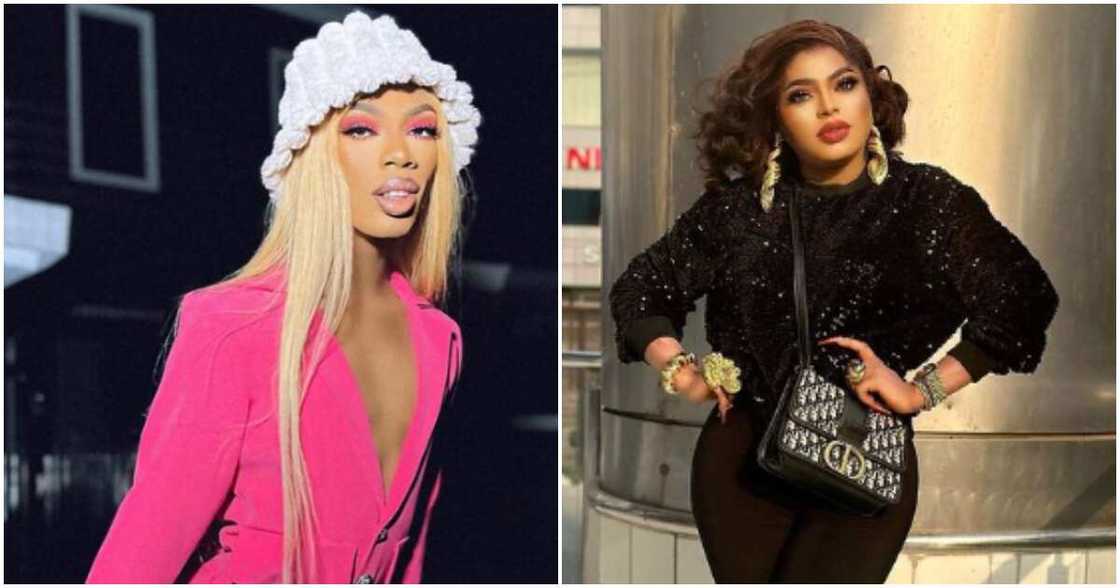 James Brown drags Bobrisky James Brown drags Bobrisky