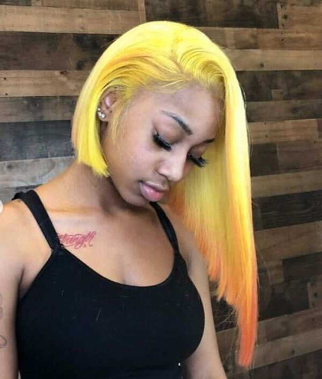 Long asymmetrical bob Long asymmetrical bob