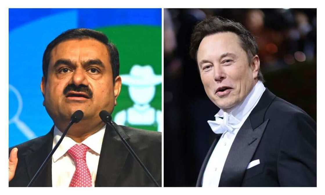 Elon Musk, Gautam Adani, Tesla