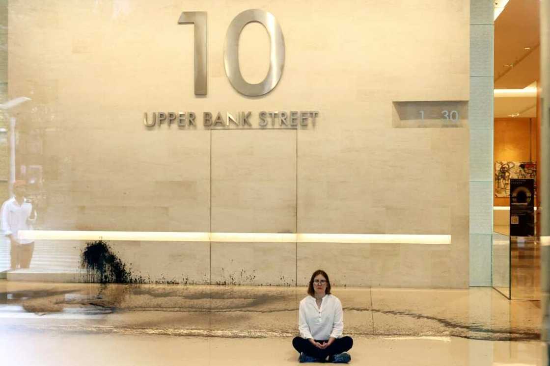 The protest was sparked by TotalEnergies' involvement in the East African Crude Oil Pipeline (EACOP) The protest was sparked by TotalEnergies' involvement in the East African Crude Oil Pipeline (EACOP)