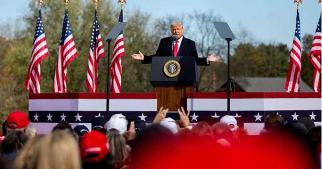 Don’t wrongfully claim victory, Trump warns Biden