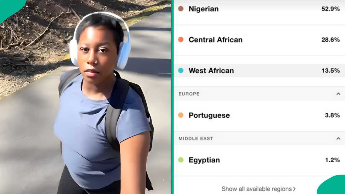 African-American lady reacts as DNA test shows she is Nigerian, displays result online African-American lady reacts as DNA test shows she is Nigerian, displays result online
