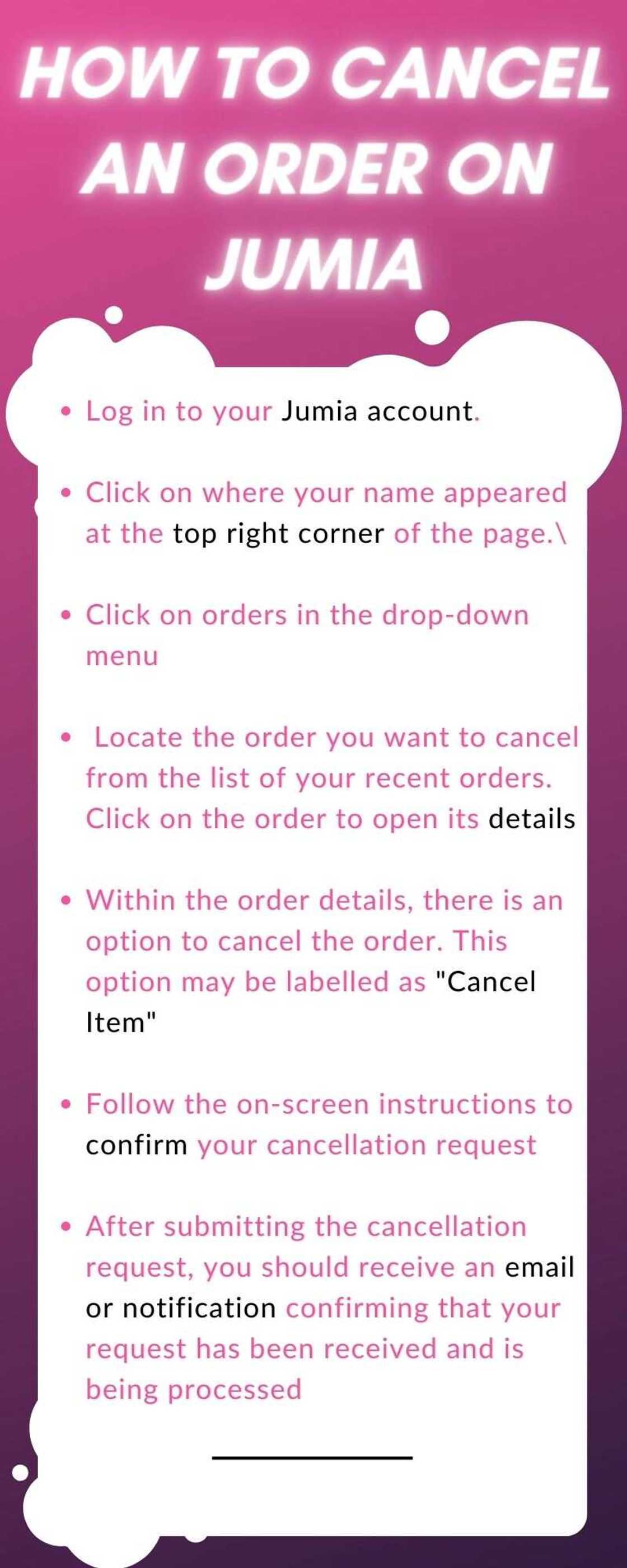 How to cancel an order on Jumia How to cancel an order on Jumia