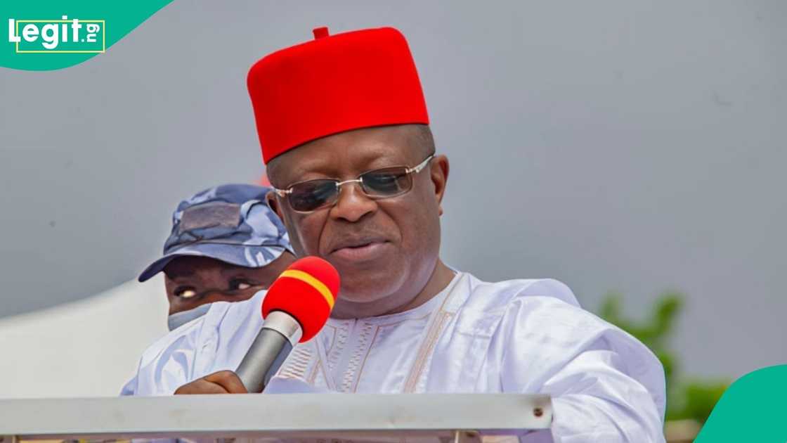 A prominent stakeholder of the African Democratic Congress (ADC) in Enugu State, Comrade Adolphus Ude, criticises the Minister of Works, Senator Dave Umahi. A prominent stakeholder of the African Democratic Congress (ADC) in Enugu State, Comrade Adolphus Ude, criticises the Minister of Works, Senator Dave Umahi.