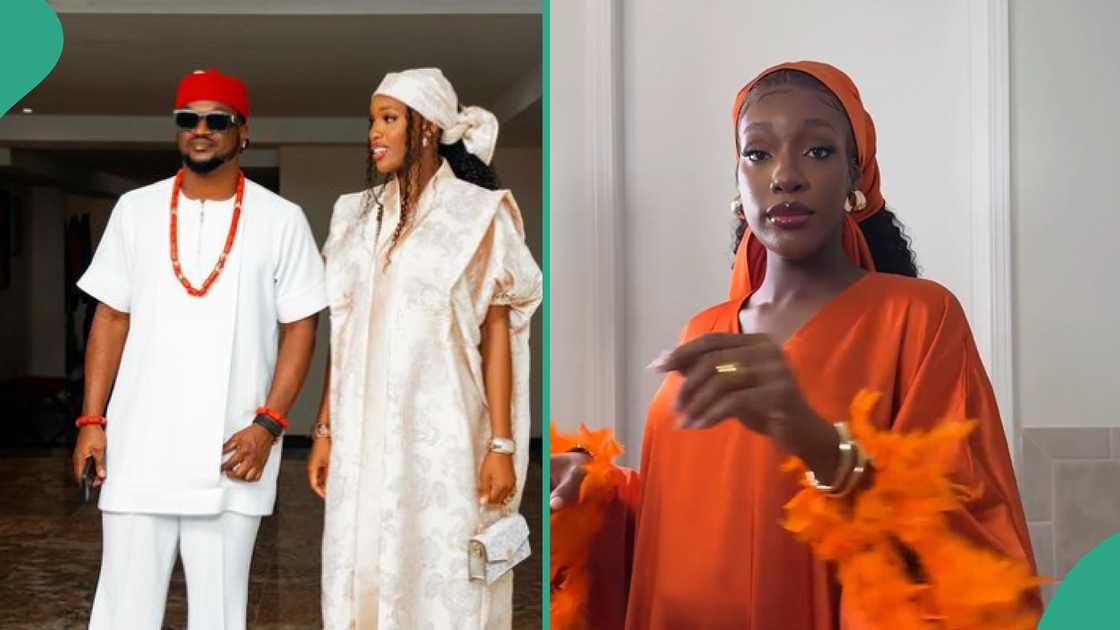 Paul PSquare's new wife Ivy showcases growing baby bump.