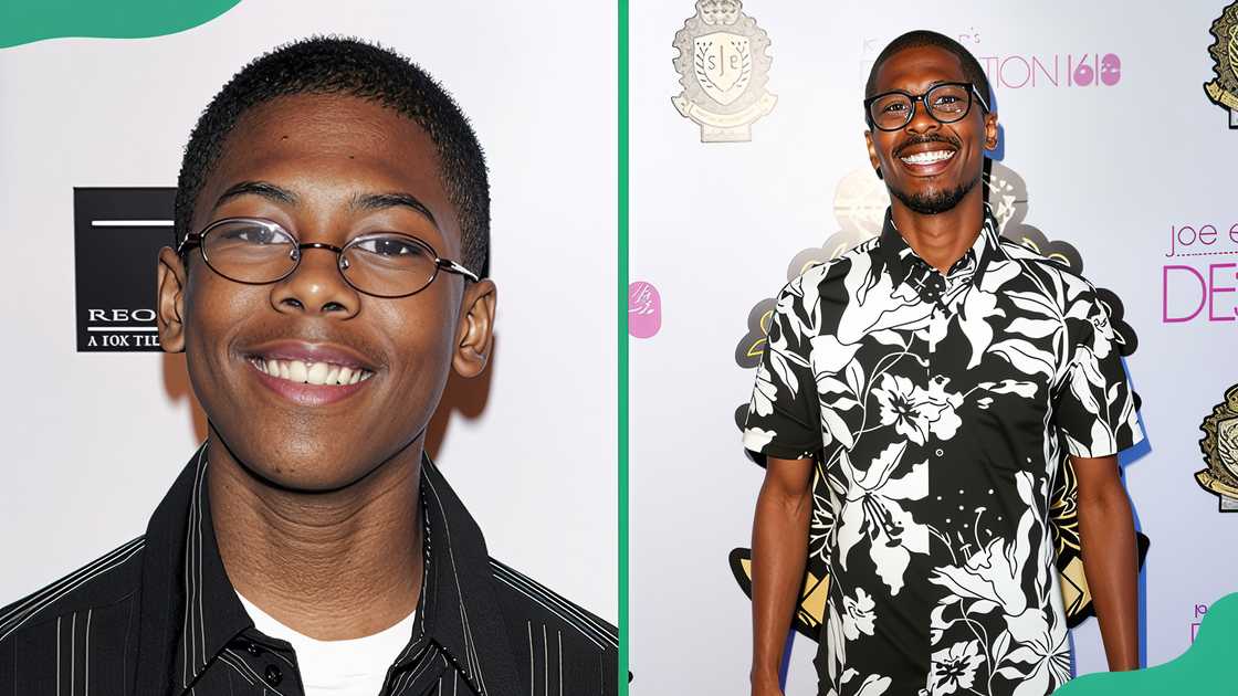 Actor Jeremy Suarez at Memphis in Los Angeles, California (L). Jeremy Suarez at the Annual BET Awards Weekend Fashion Show And Pop Up Event (R)