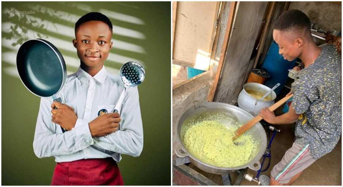 Photos of Nigerian student who started a restaurant due to ASUU strike. Photos of Nigerian student who started a restaurant due to ASUU strike.