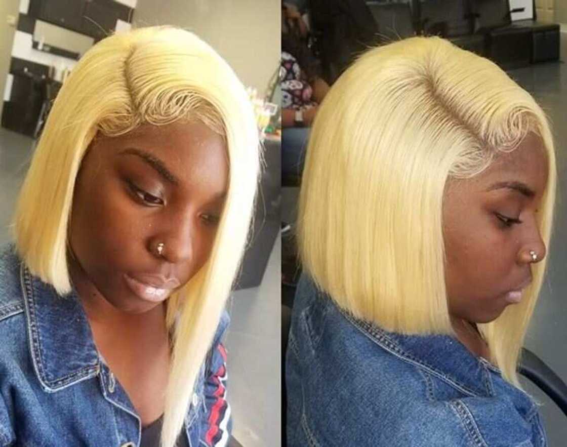 Asymmetrical bob haircut Asymmetrical bob haircut