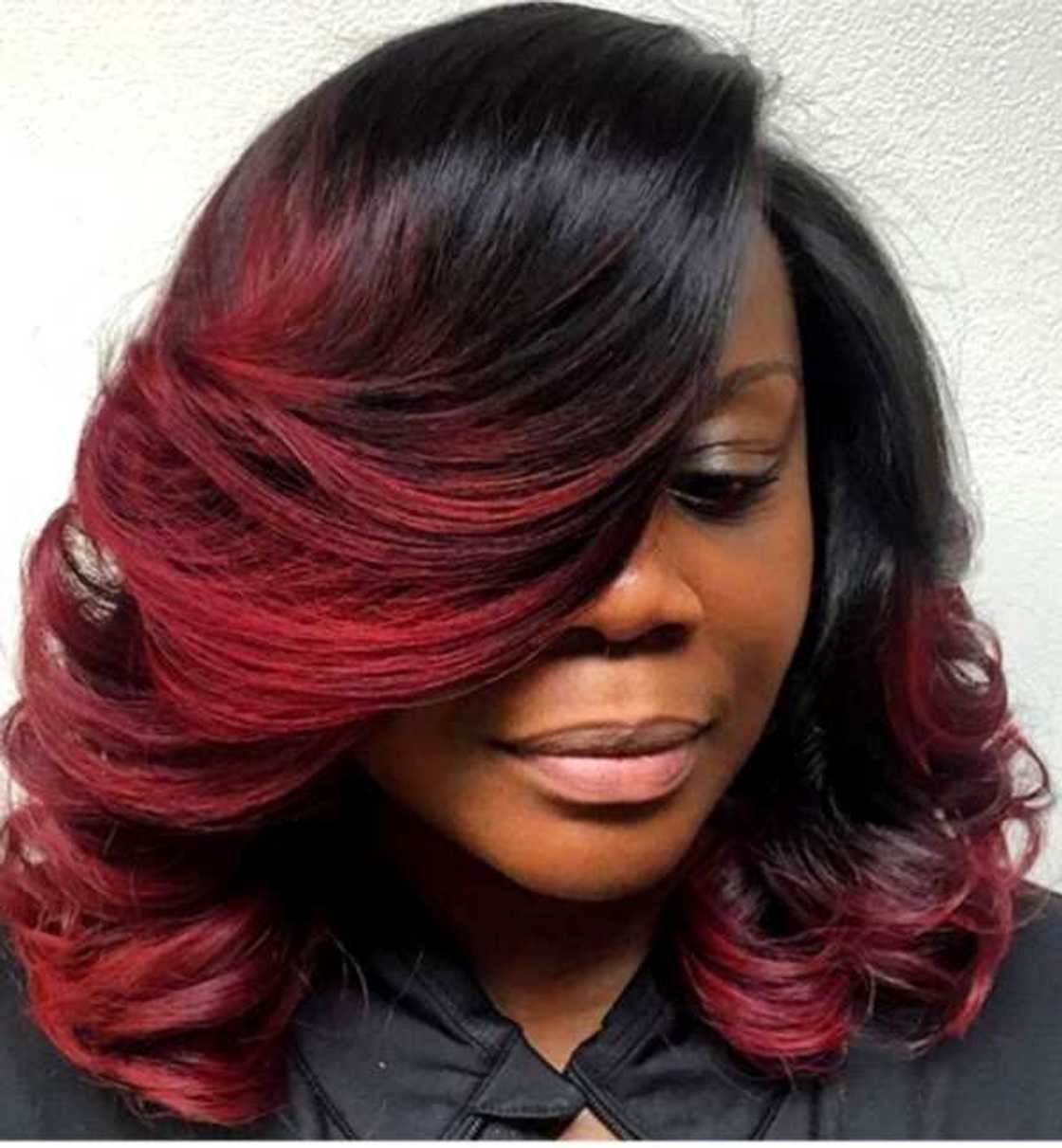 burgundy hair color