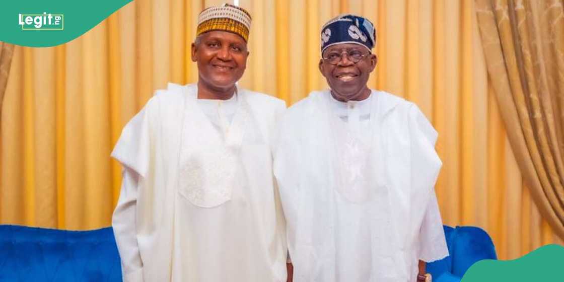 Dangote Pays Sallah homage to President Tinubu