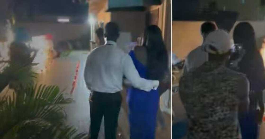 Camerawoman falls into pool, surprise proposal Camerawoman falls into pool, surprise proposal