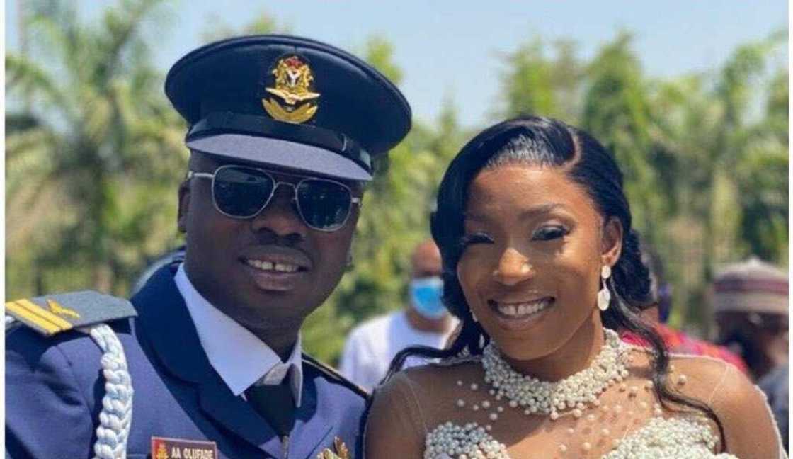 Olufade, flight lieutenant killed in air crash, married in February